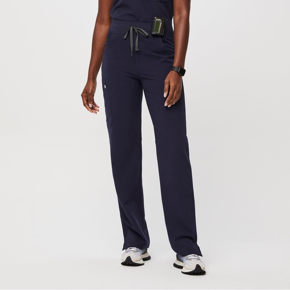 Figs Basic Cargo Scrub Pants- Navy Blue